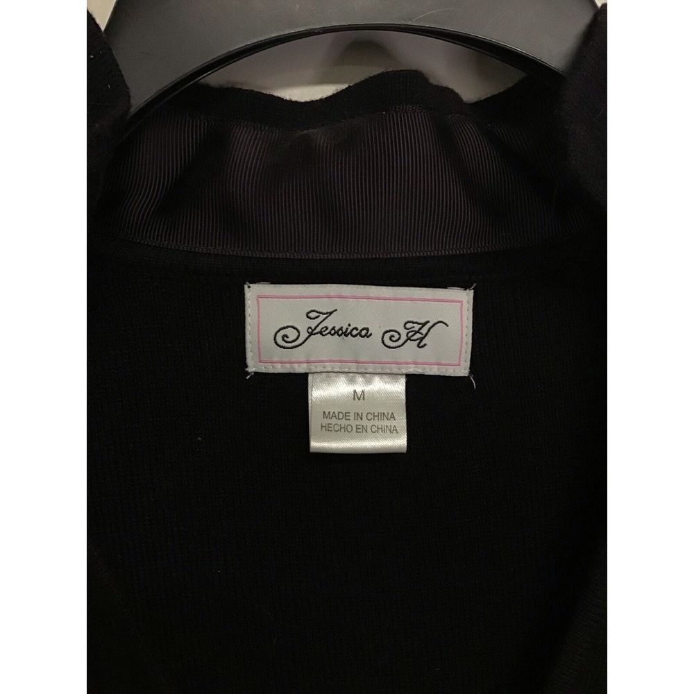Jessica H Dark Purple Long Sleeve Sweater‎ Dress Women's Size Medium - Picture 4 of 5